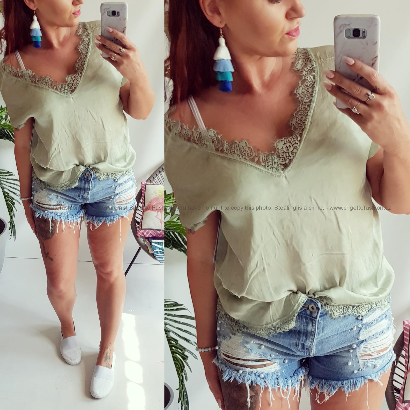 Tričko Emily khaki