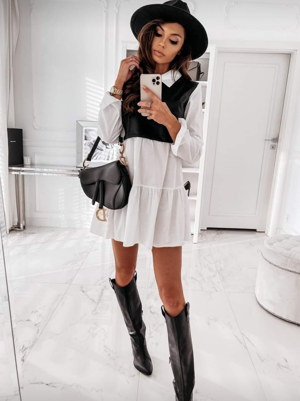 Košilové šaty Ansley - black
