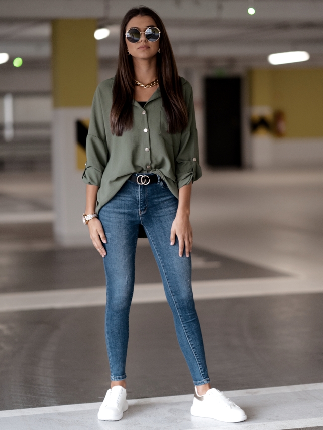 Košile Chain khaki