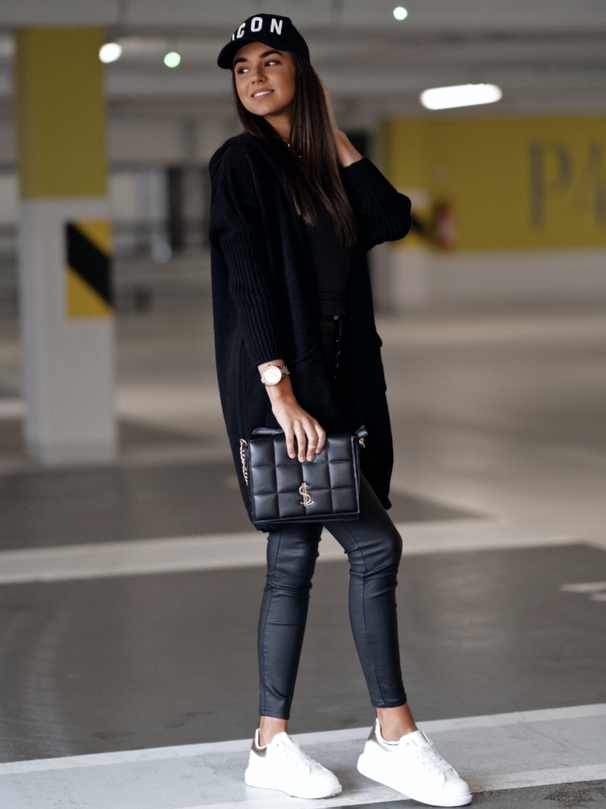 Cardigan Love Back černý