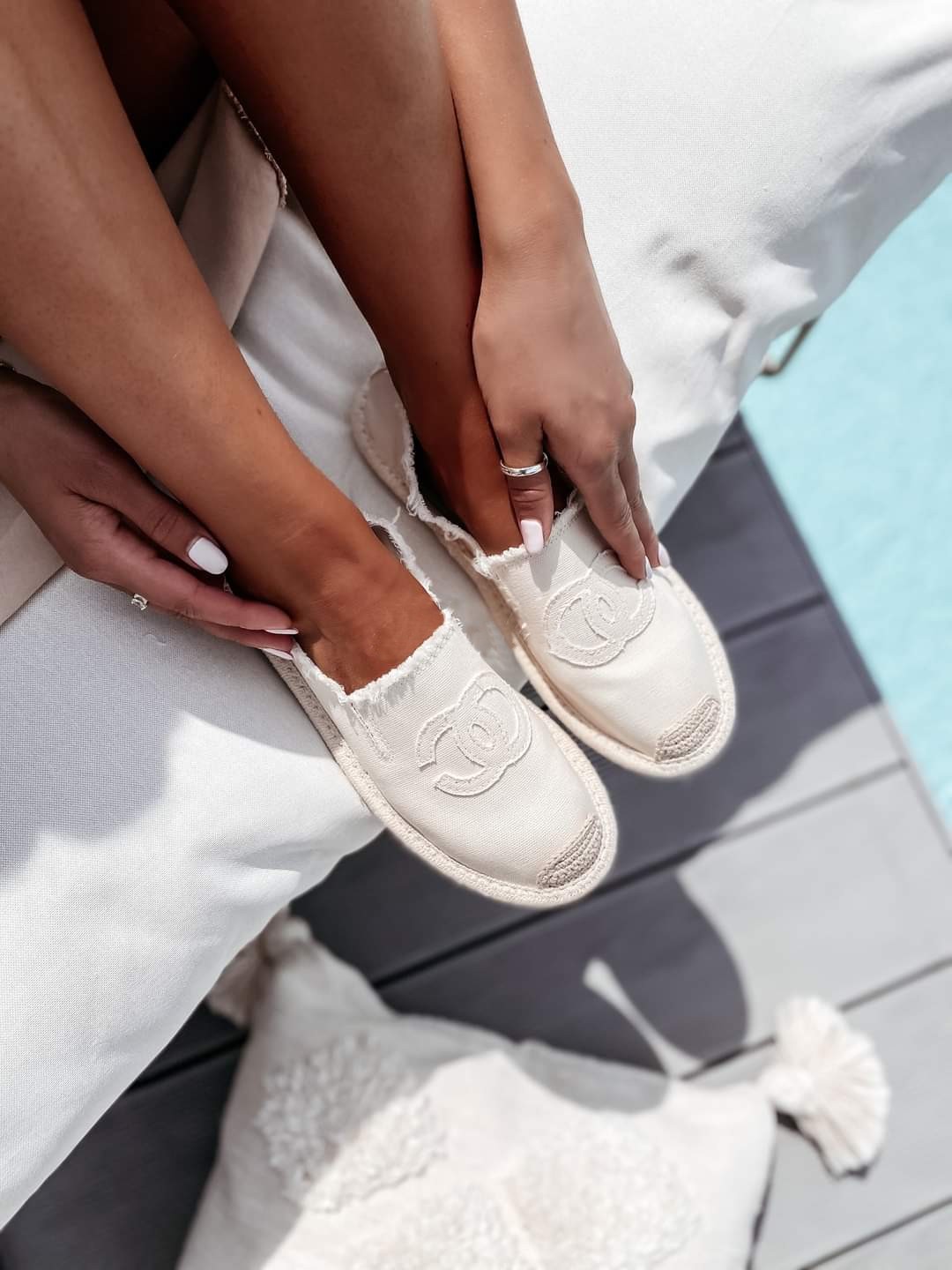 Espadrilky CC - bílé