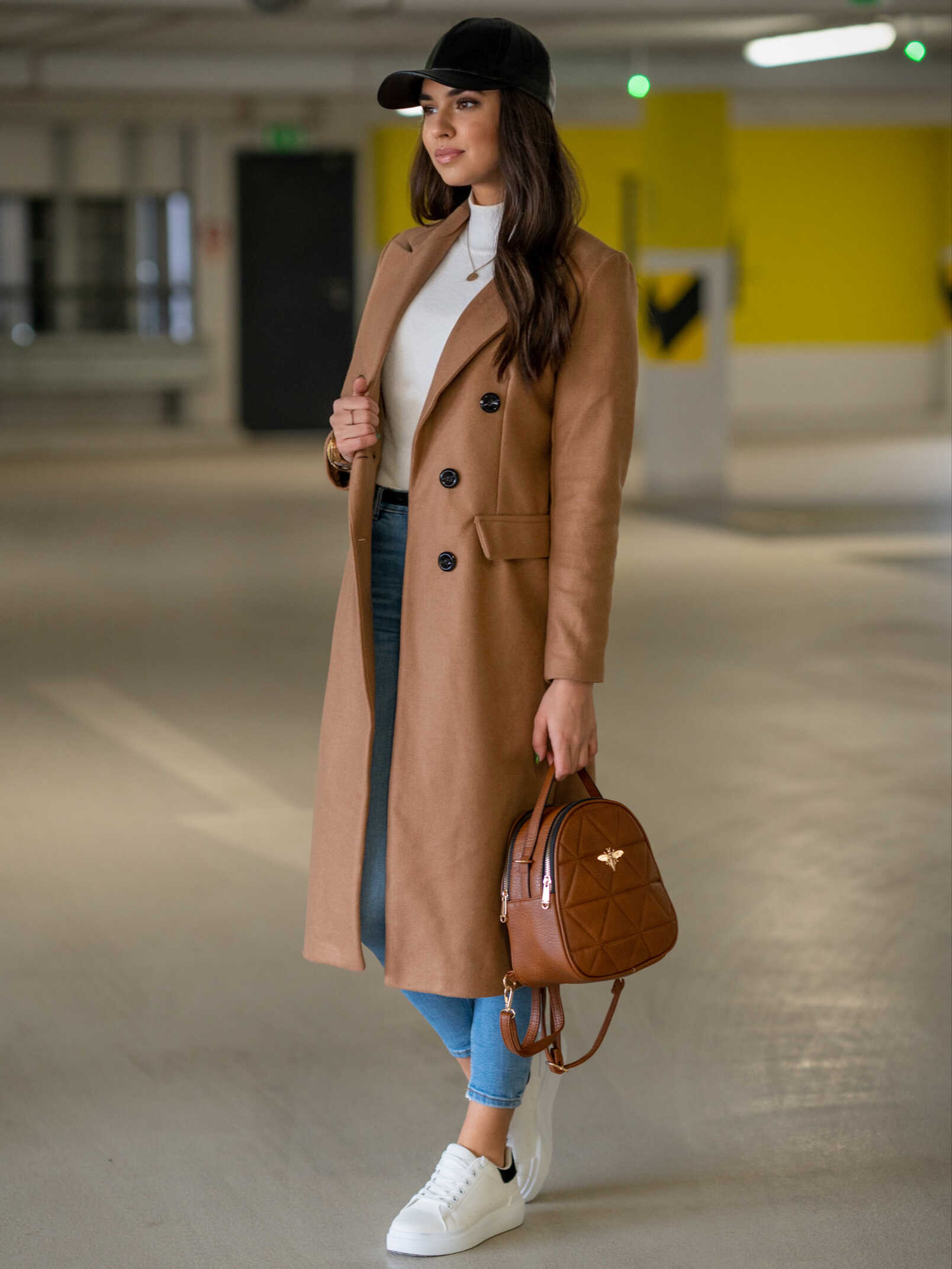 Kabát Evelyne camel