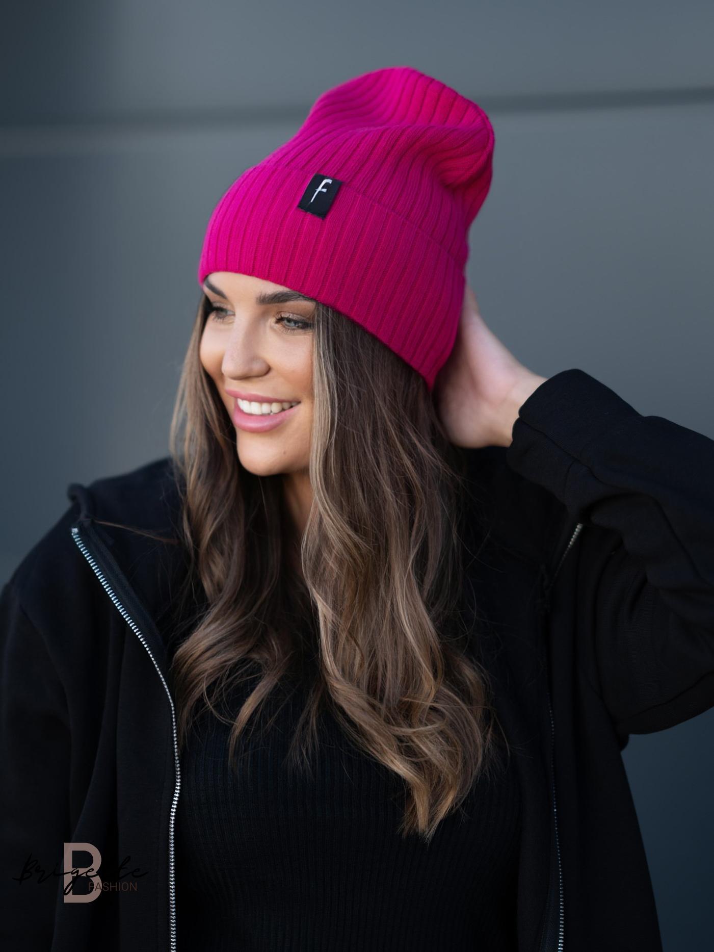 Čepice Fashion malinová