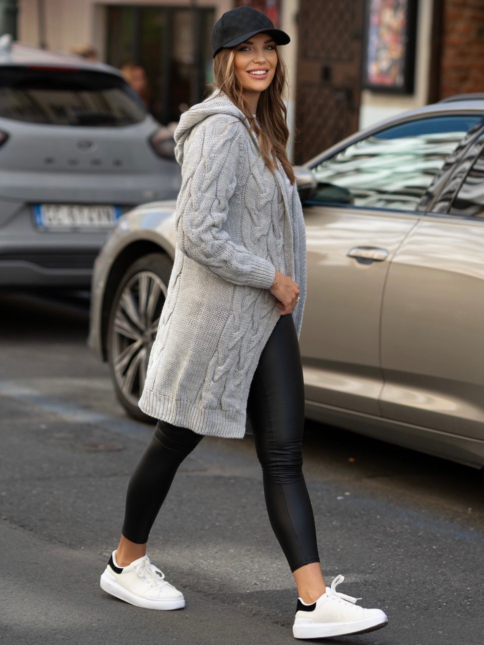 Cardigan Henriett béžový