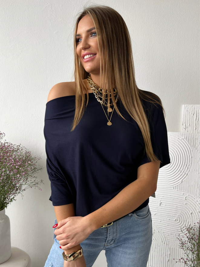 Tričko Shoulder Basic tmavě modré