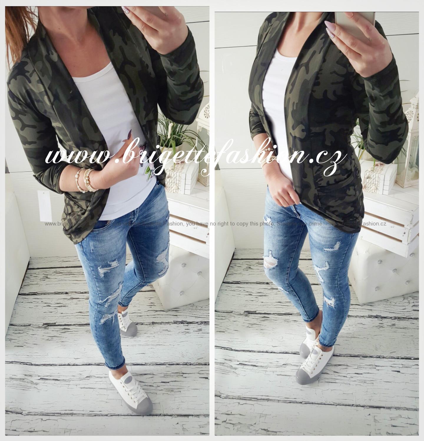 Cardigan army khaki