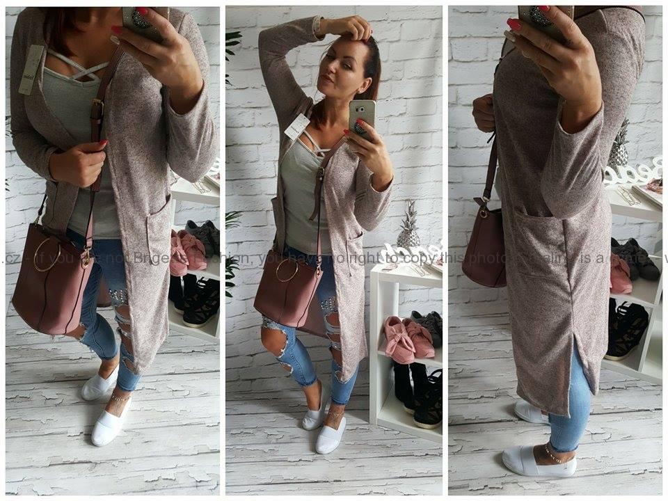 Dlouhý cardigan