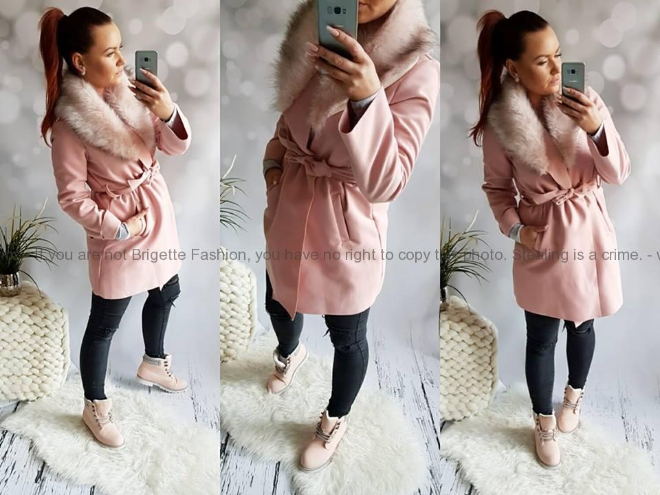Flaušový kabátek rose