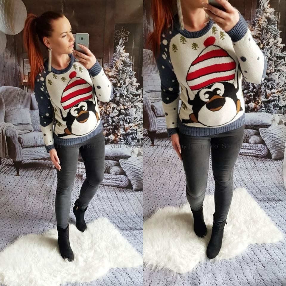 Vánoční svetr Christmas Pingue denim