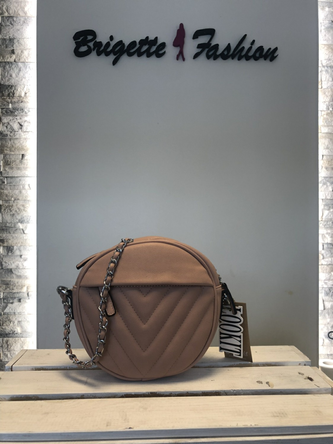 Kulatá crossbody-pink