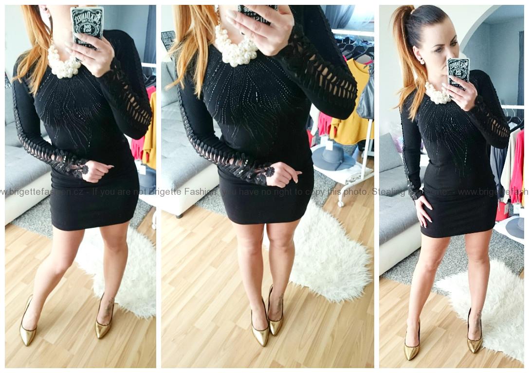 Elegantní svetrové šaty