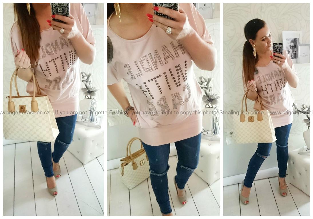 Bavlněná tunika, Fashion šaty růžové