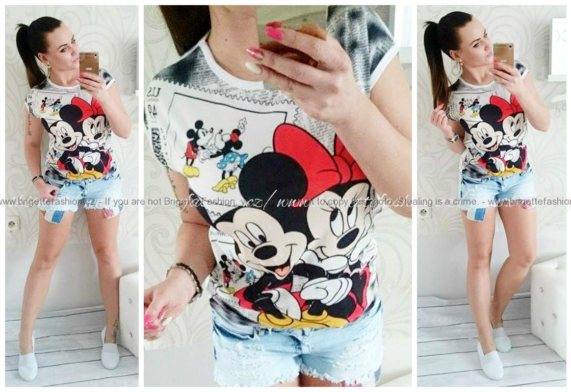 Tričko Mickey bílé