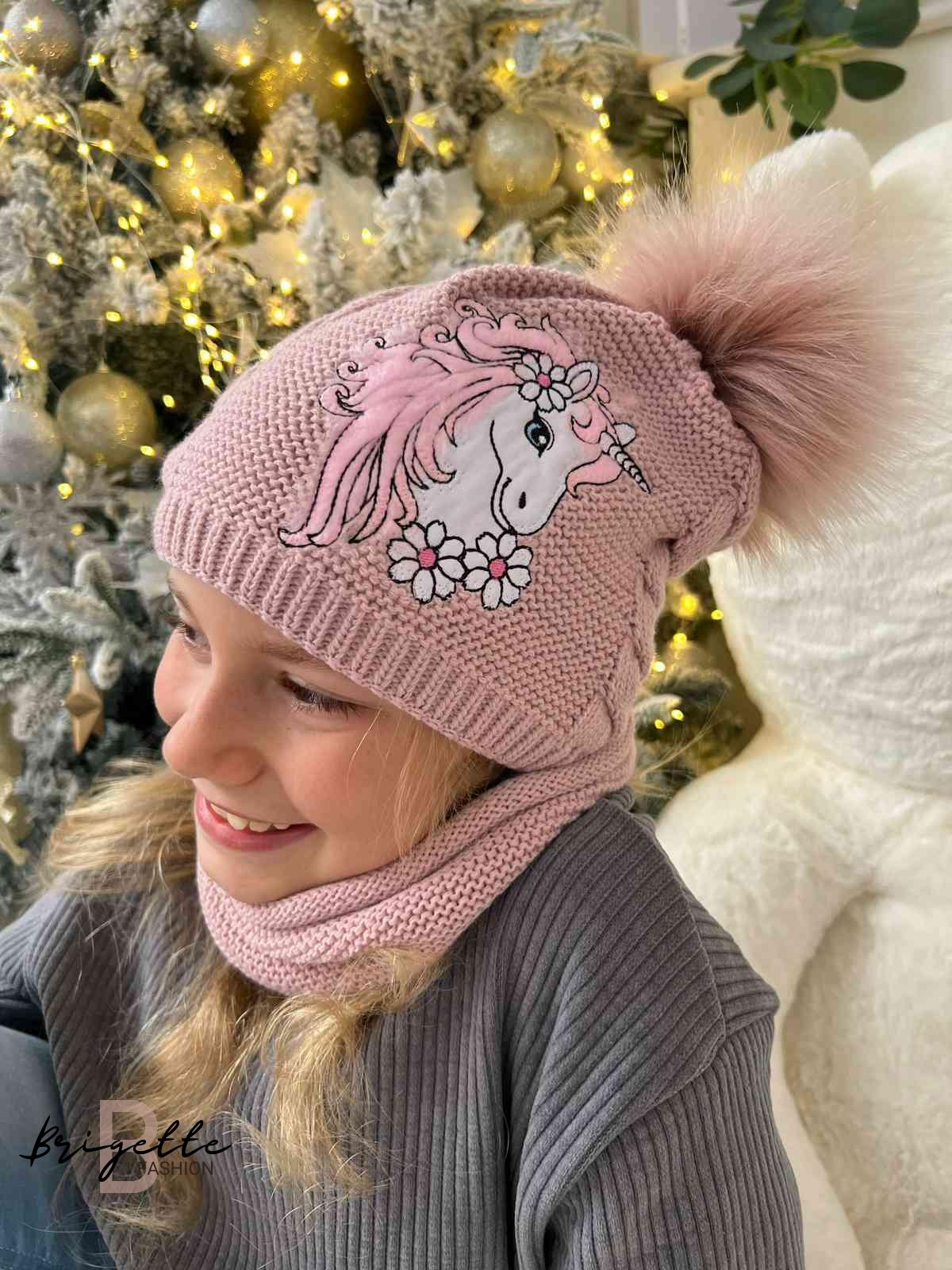 Dětský komplet Unicorn růžový