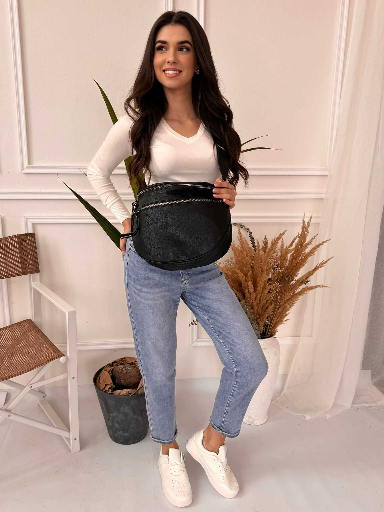 Maxi crossbody černé