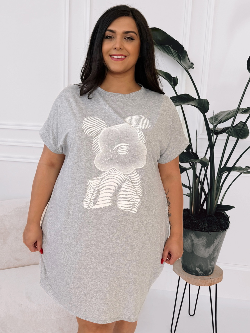Tunika Bear šedá