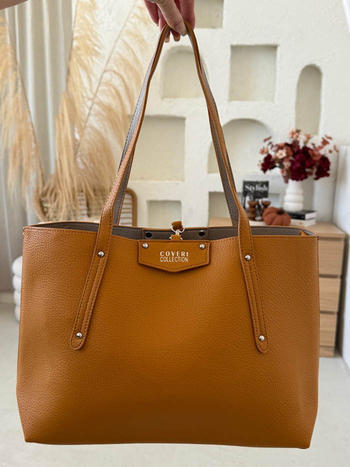 Kabelka Shopper Elegance hořčicová
