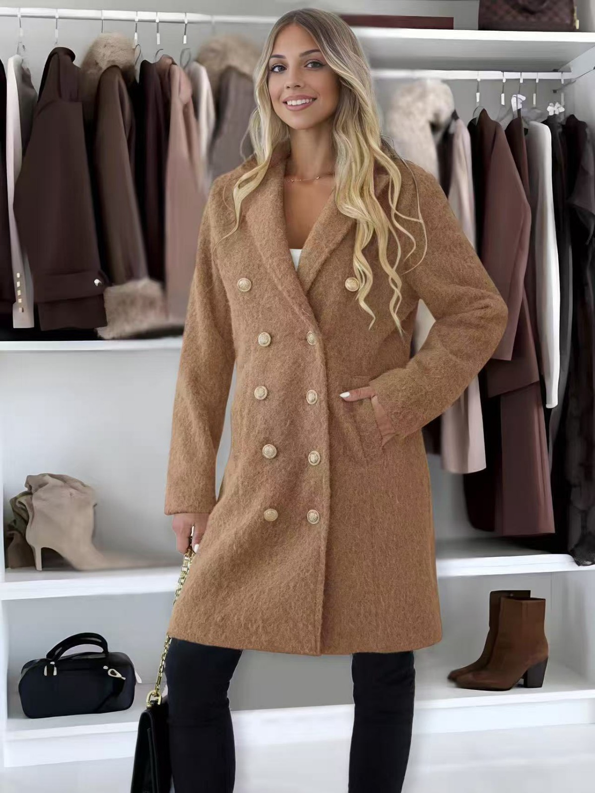 Kabát Isabella - camel