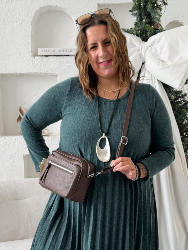 Crossbody kabelka Flexi Smart - čokoládová
