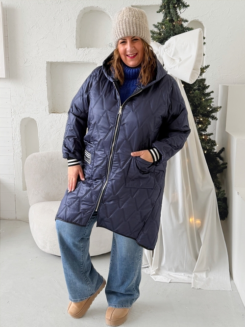 Přechodová bunda One Symbol do 4XL - tmavě modrá