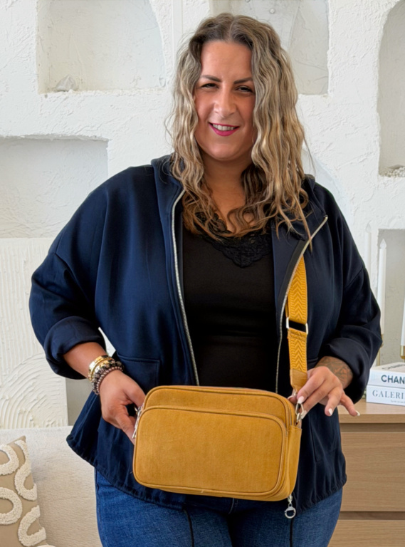 Crosssbody kabelka Gabriel broušená eko kůže - žlutá