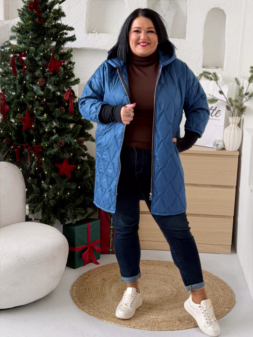 Přechodová bunda Marlen do 3XL - modrá