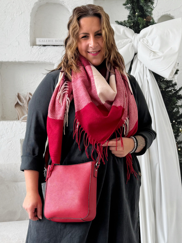 Crossbody kabelka Renda vínová