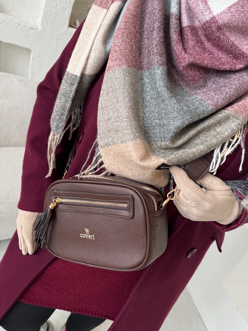 Crossbody Elena - čokoláda