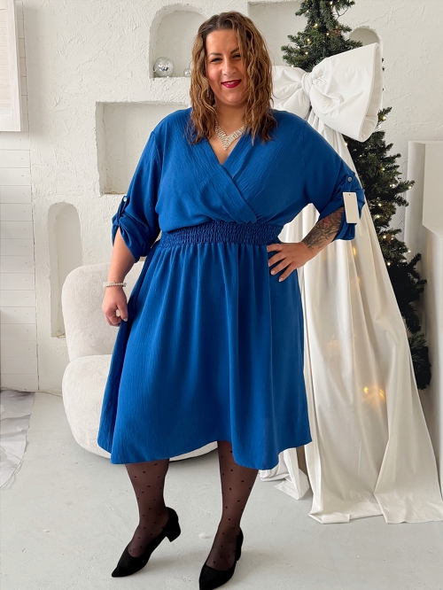 Šaty Lady do 5XL - královsky modré