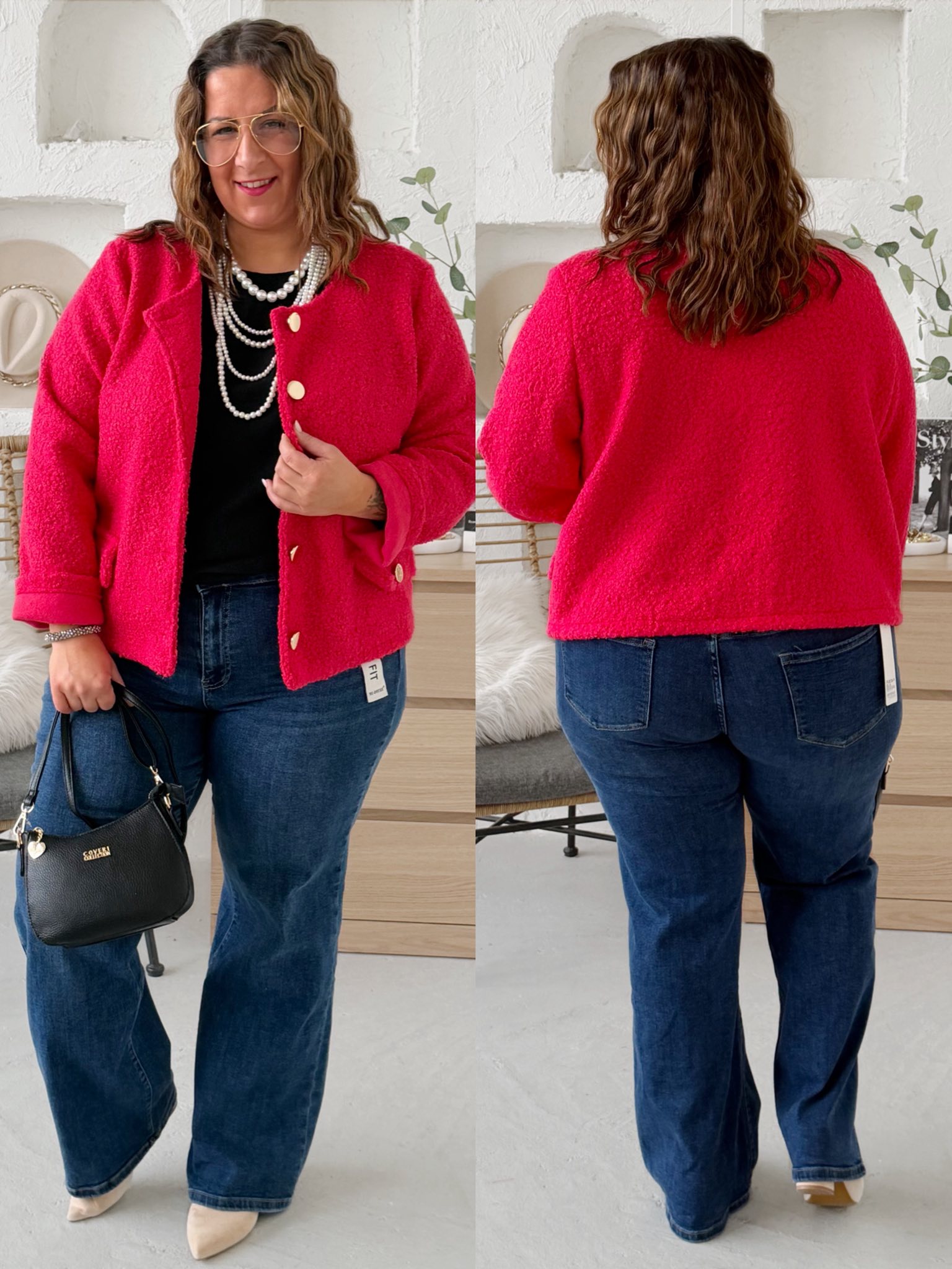 Elastické džíny Wide leg Zlata do vel. 36