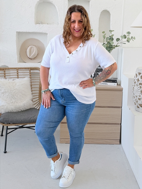 Stylové tričko Robin do 4XL - bílá 