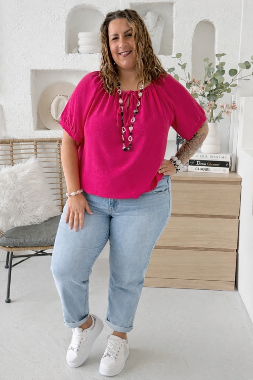 Halenka Nora do 4XL - fuchsie