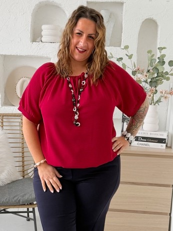 Halenka Nora do 4XL - bordo