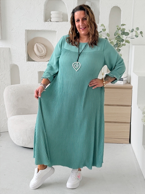 Šaty Perfect Feel do 5XL - zelenkavé