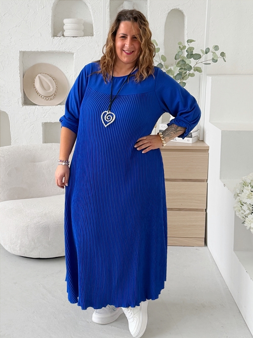 Šaty Perfect Feel do 5XL - královsky modré