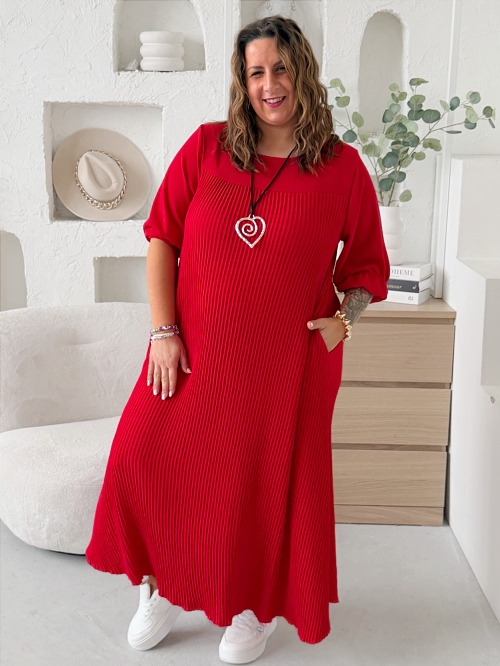 Šaty Perfect Feel do 5XL - červené
