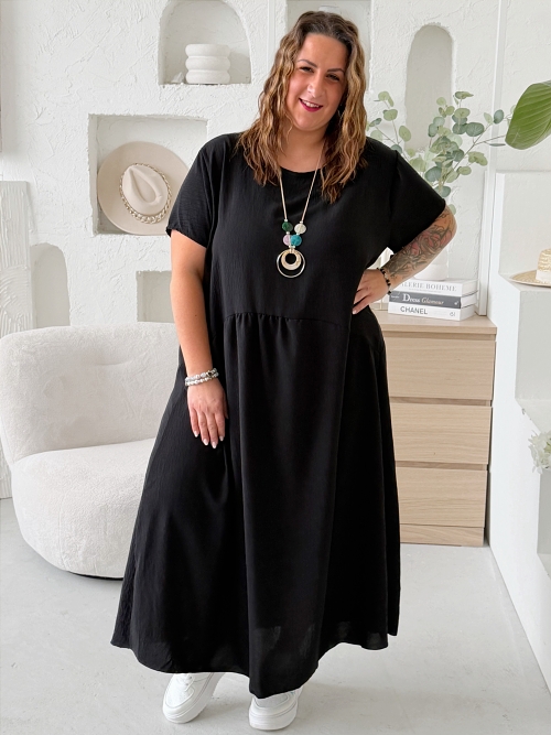 Šaty Sunny Comfort do 5XL - černé