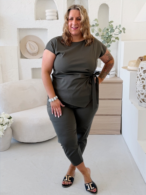 Souprava Madame Chic do 3XL - khaki