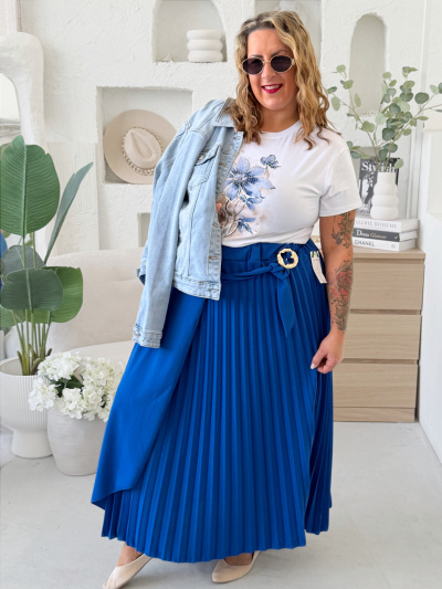 Sukně Elnina do 4XL - královsky modrá