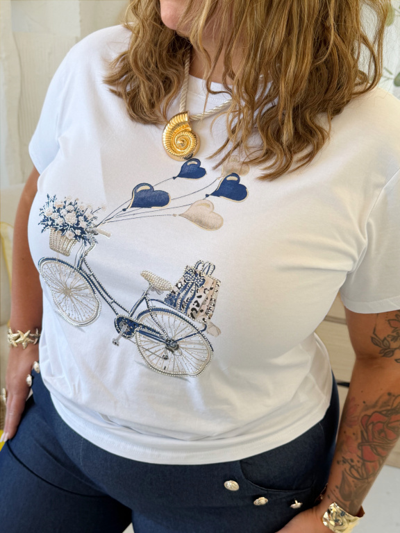 Tričko Kolo do 3XL tmavě modré