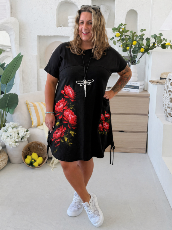 Šaty Viante Pivoňka červená do 4XL