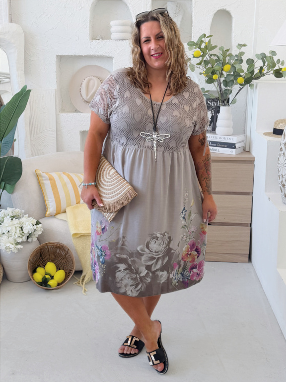 Lehounké šaty Rosie do 4XL fango