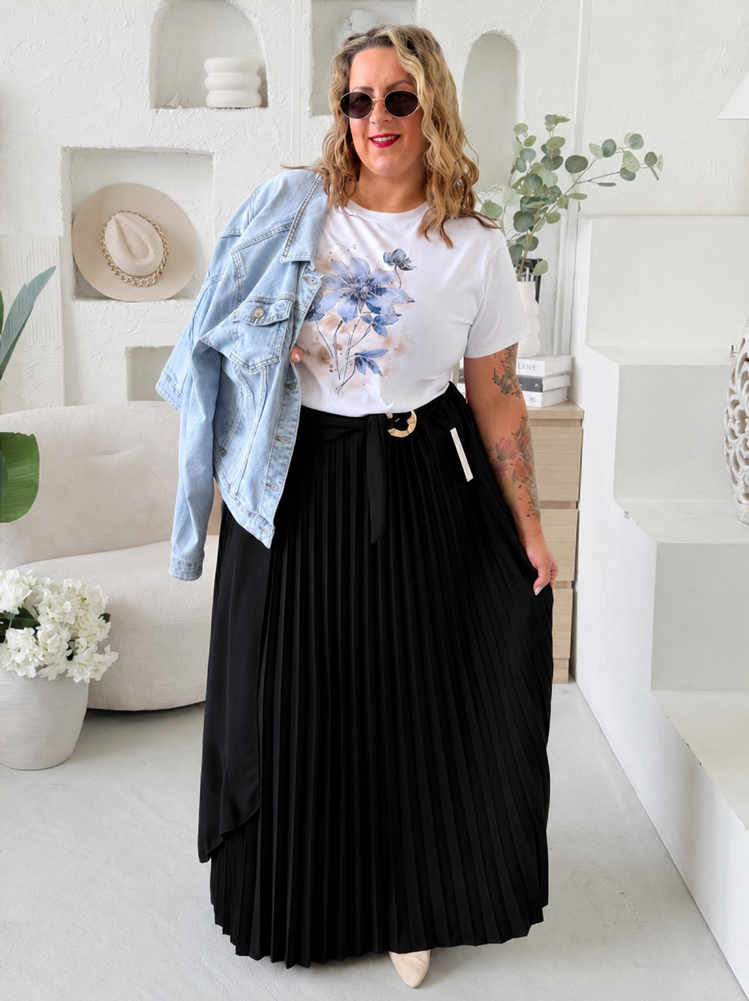 Sukně Elnina do 4XL - černá