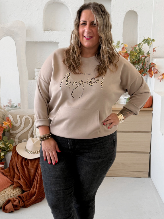 Máselková mikina Magical do 4XL - fango