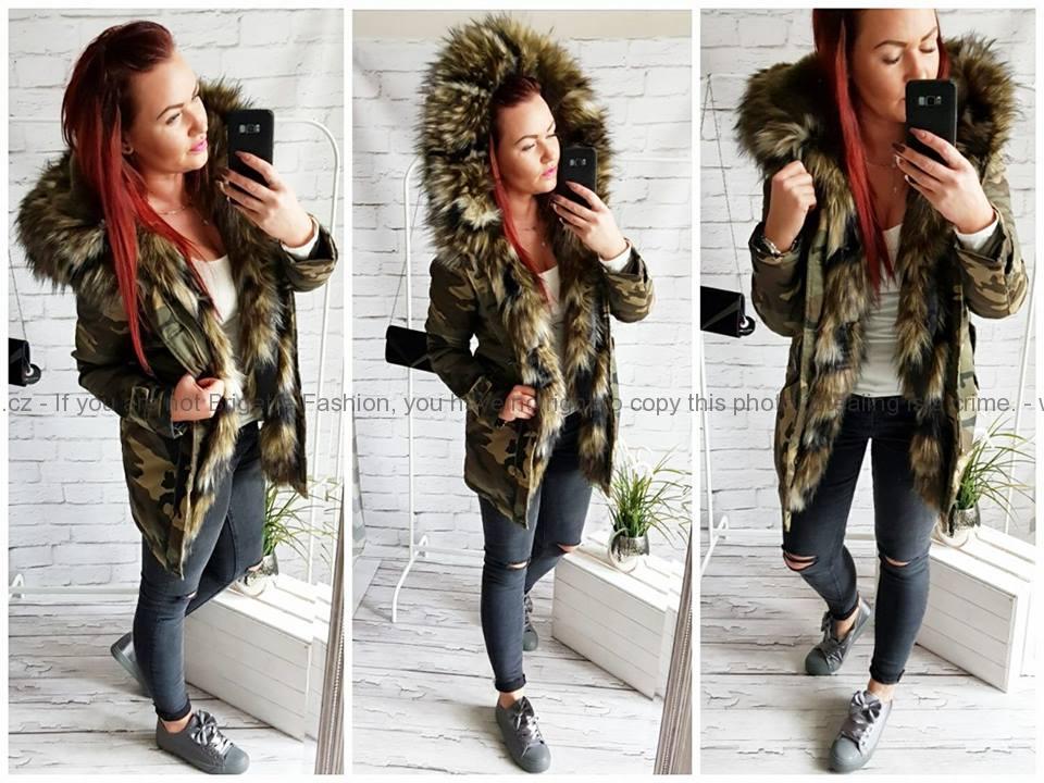 Nádherná army parka - zimní