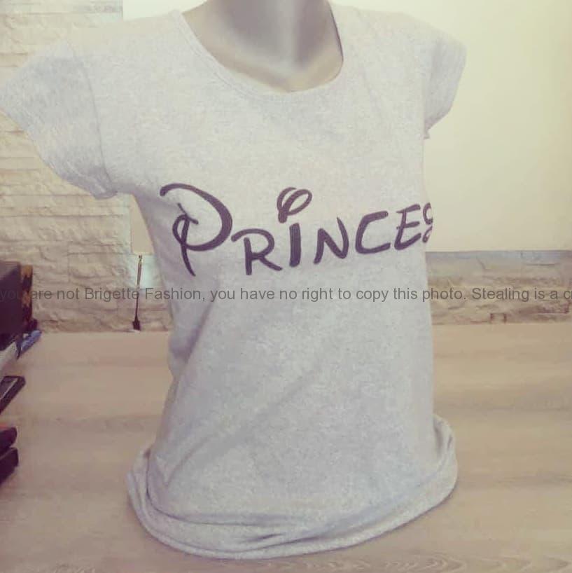 Tričko Princess - ve světe šedém provedení