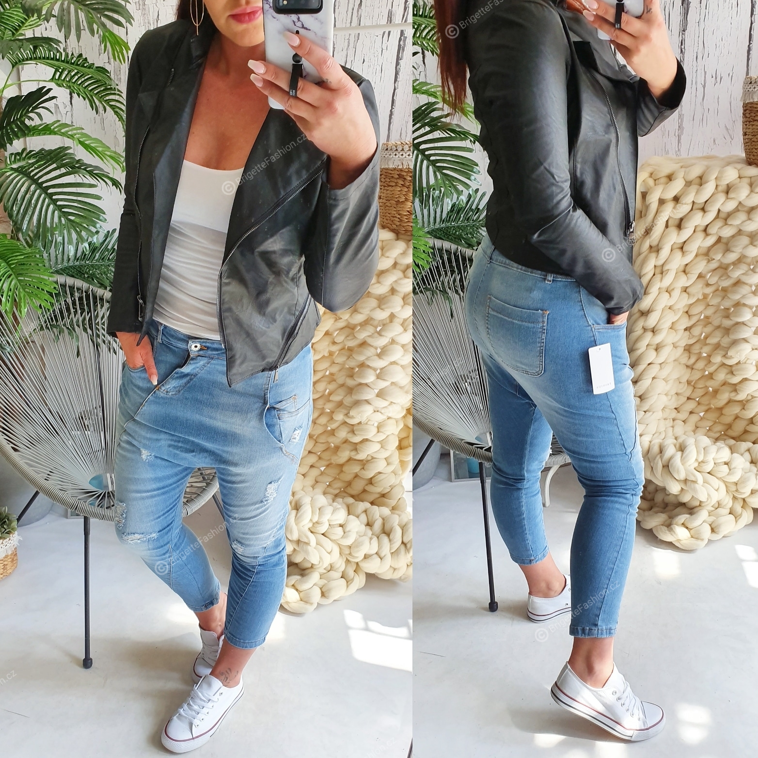 Koženková bunda Biker