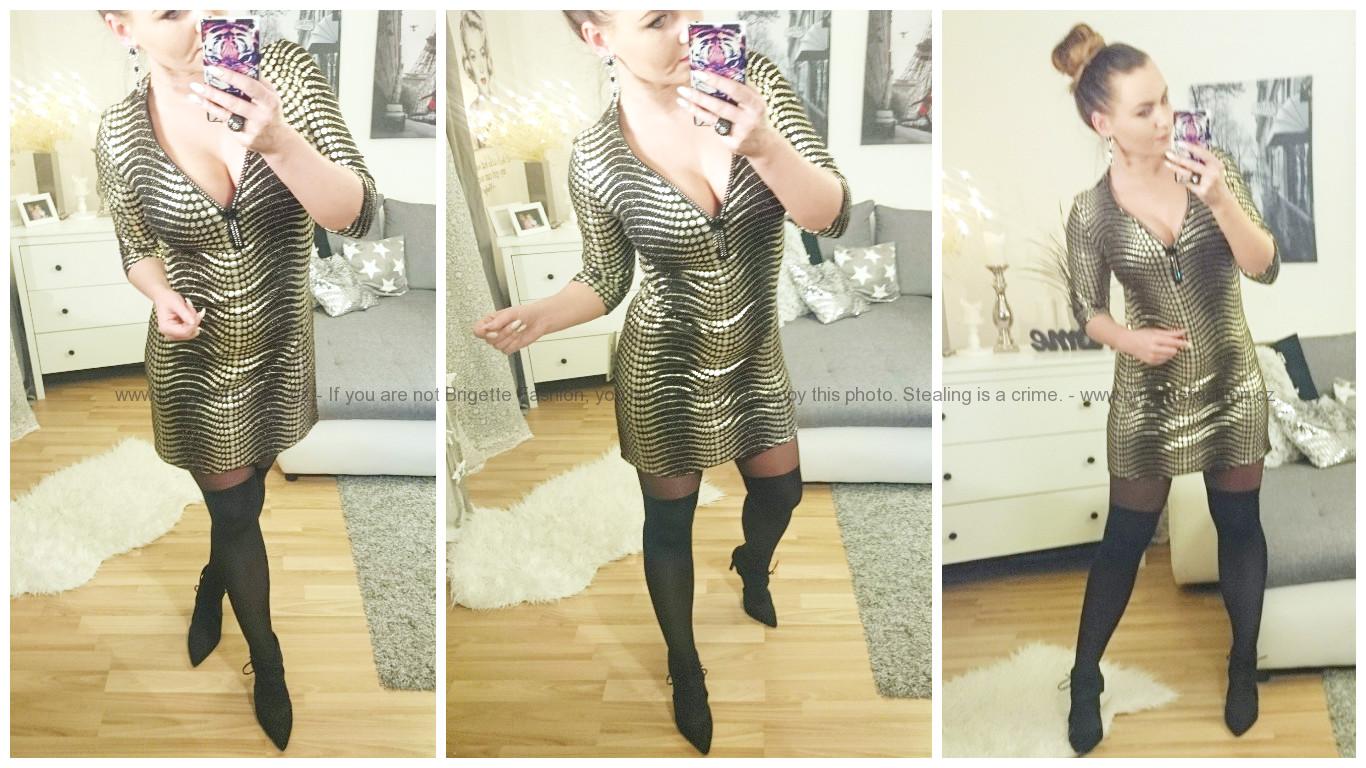 Gold šaty 