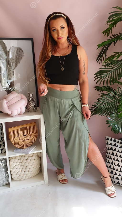 Kalhoty Shakira - khaki