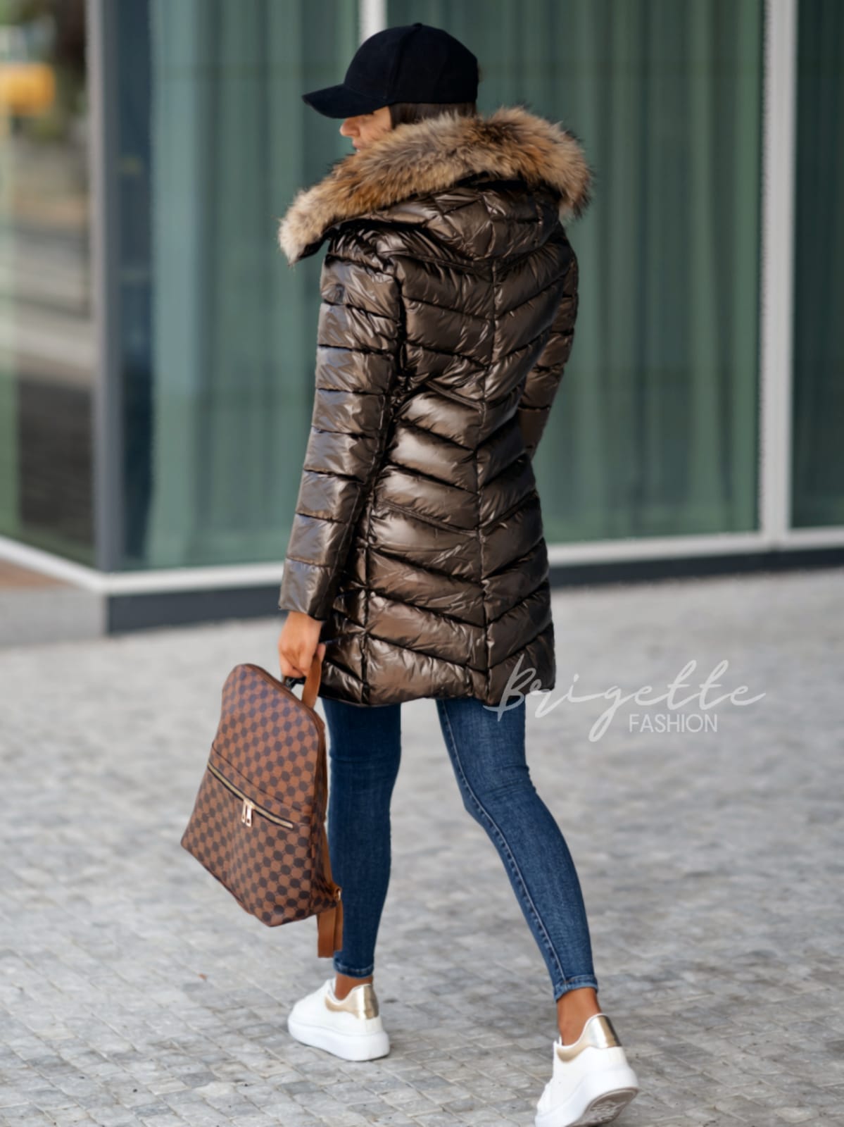 Prodloužená bunda Everson hnědá